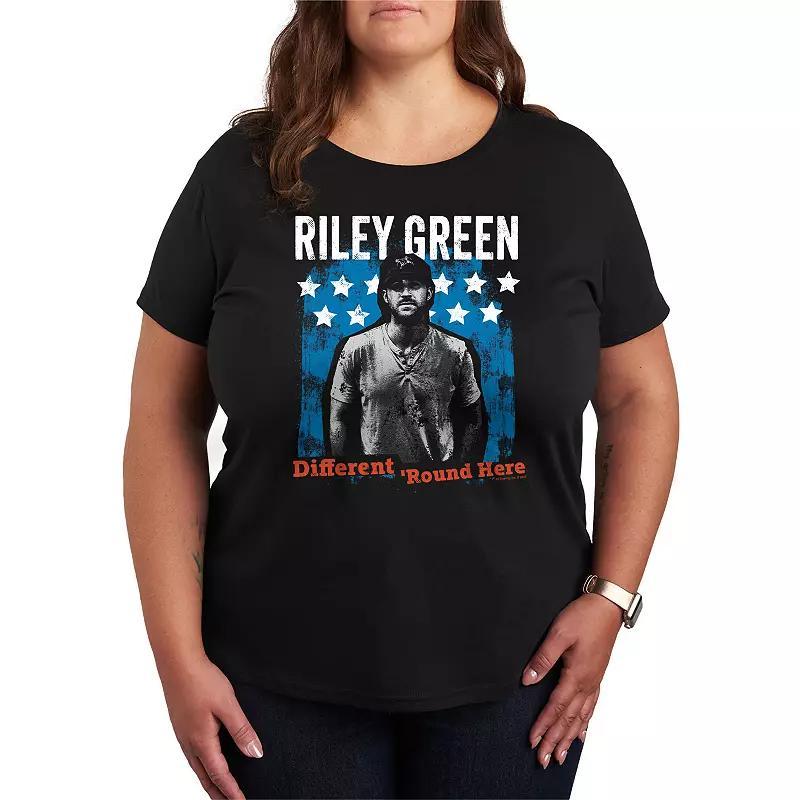 Plus Size Riley Green Different Round Here Graphic Tee, Womens Product Image