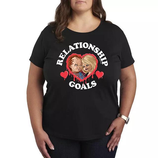 Plus Size Chucky Relationship Goals Graphic Tee, Womens Product Image