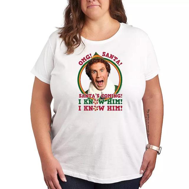 Womens Elf Omg Santa I Know Him Tee, Girls Product Image