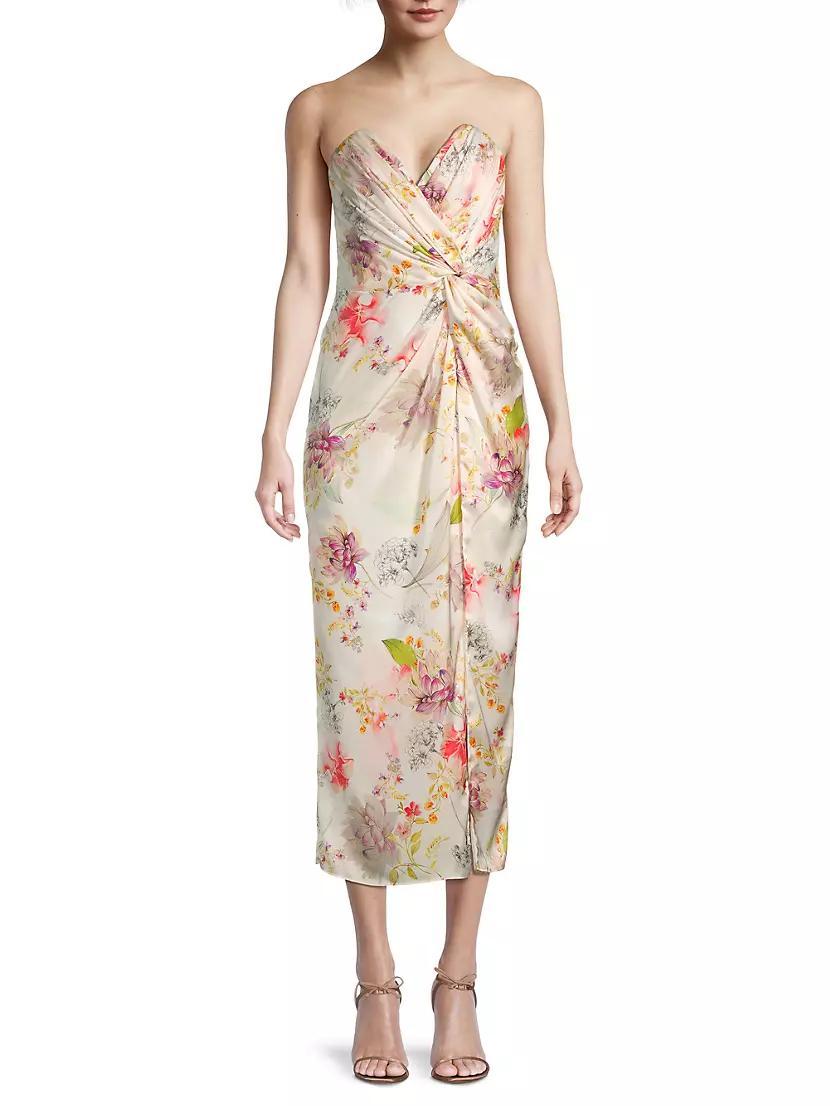 Come On Home Strapless Midi-Dress Product Image