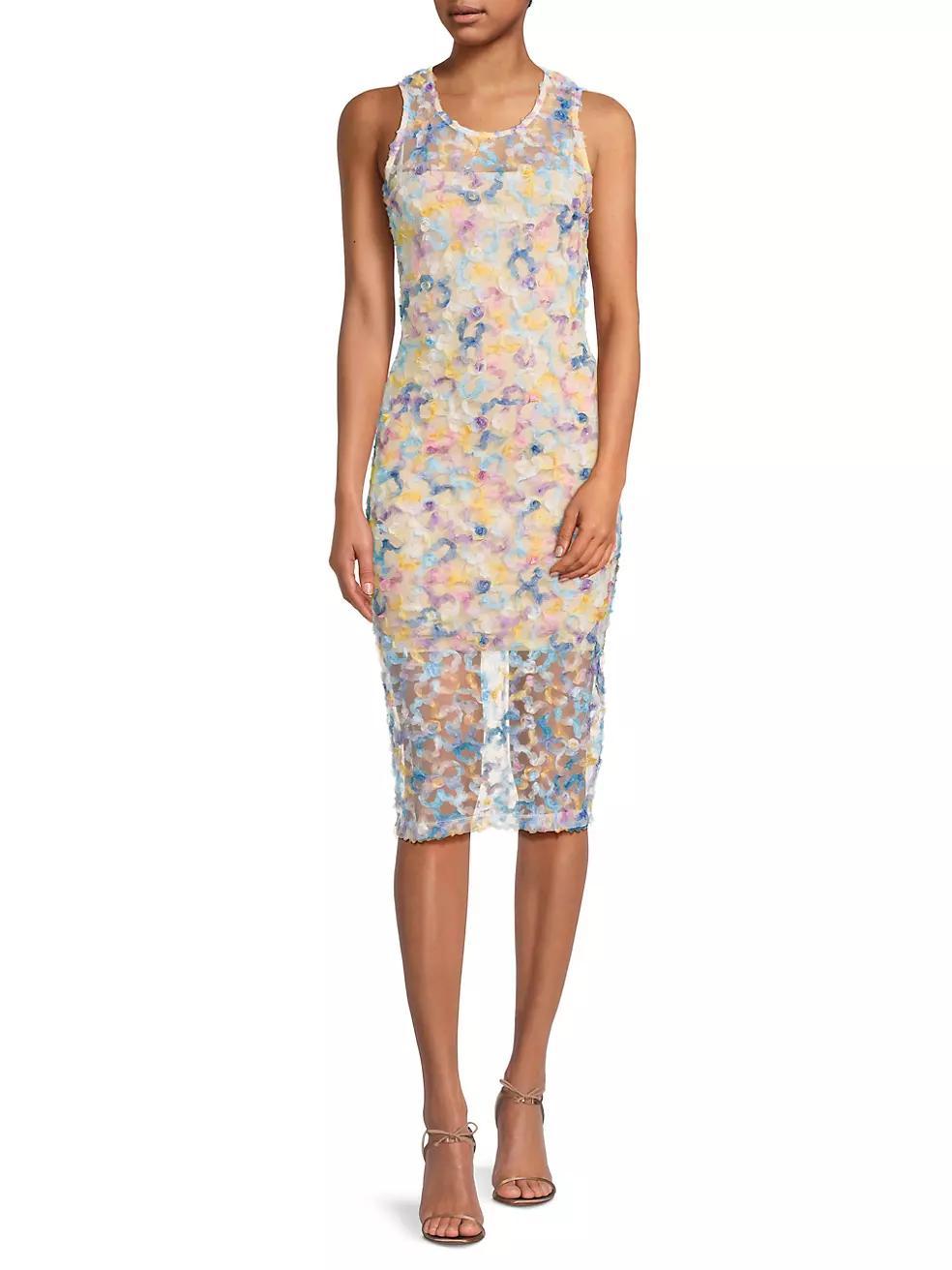 Maddie Flower Appliqué Sheath Dress Product Image