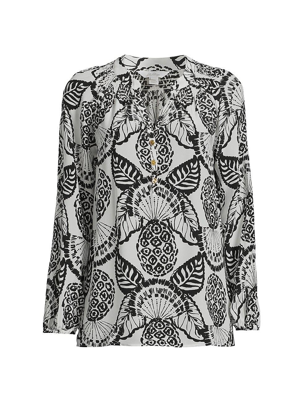 Womens Elsa Silk Print Top product image