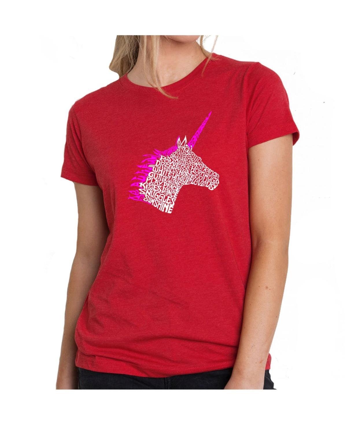 Womens Premium Word Art T-Shirt - Unicorn Product Image