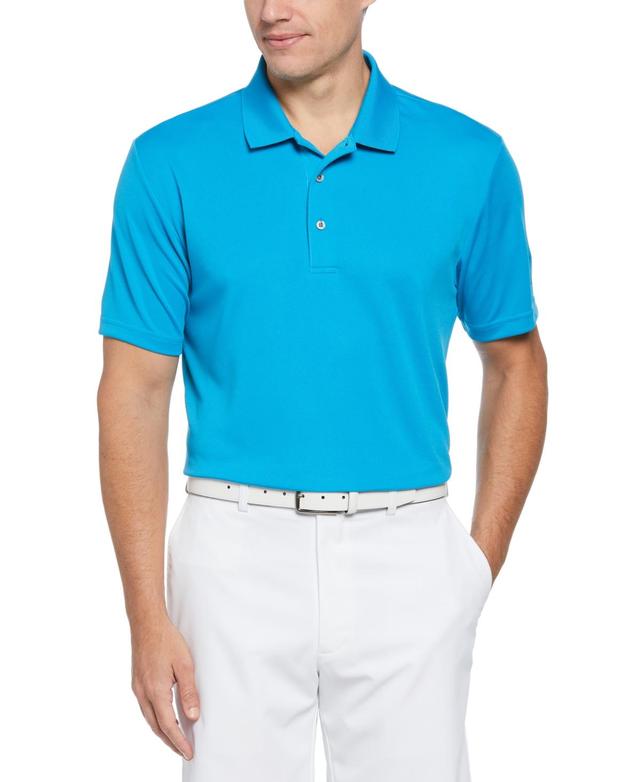 Pga Tour Mens Airflux Solid Mesh Short Sleeve Golf Polo Shirt Product Image