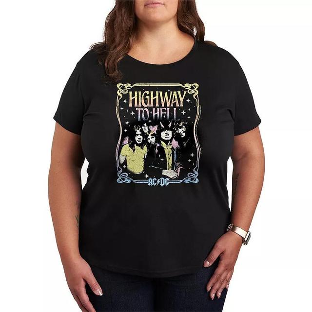 Plus Size ACDC Highway To Hell Graphic Tee, Womens Product Image