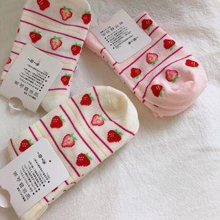 Strawberry Patterned Socks Product Image