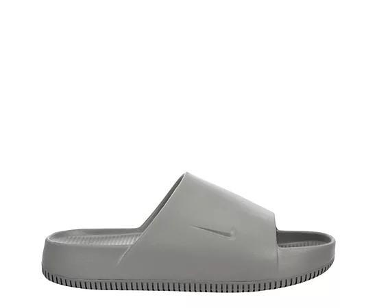 Nike Mens Nike Calm Slides - Mens Shoes Flat Pewter/Flat Pewter Product Image