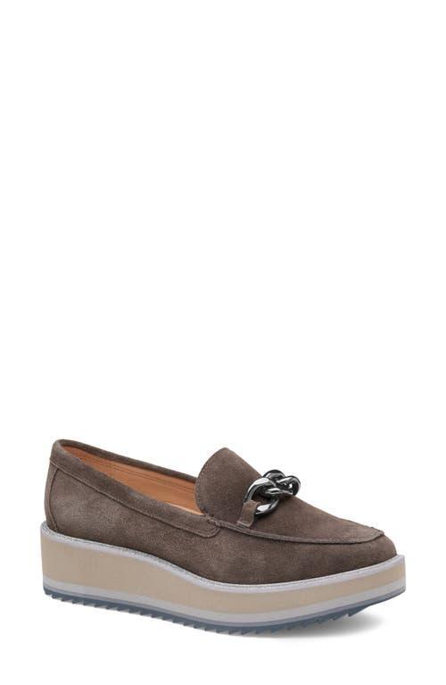 Johnston & Murphy Gracelyn Chain Platform Suede Loafer Product Image