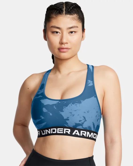 Women's Armour® Mid Crossback Printed Sports Bra Product Image