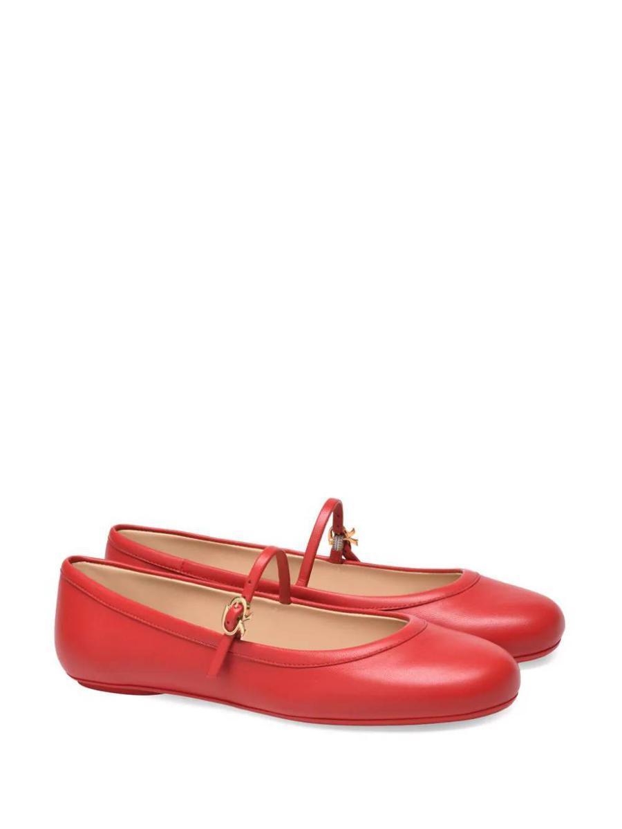 Ballet Flats  Woman Color Tobacco In Red Product Image