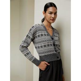 Fair Isle Merino Wool Cardigan Product Image