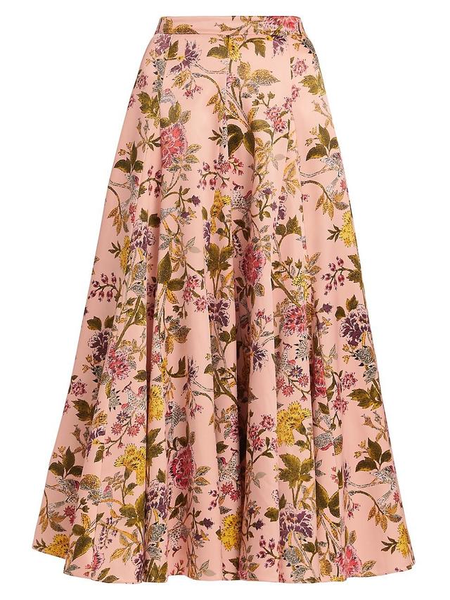 Womens Hilda Floral Midi-Skirt Product Image