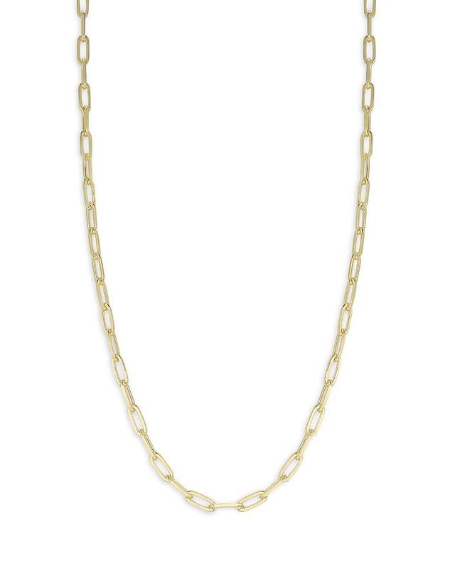 Milanesi And Co 18K Gold Plated Sterling Silver Paperclip Chain Necklace, 20 Product Image