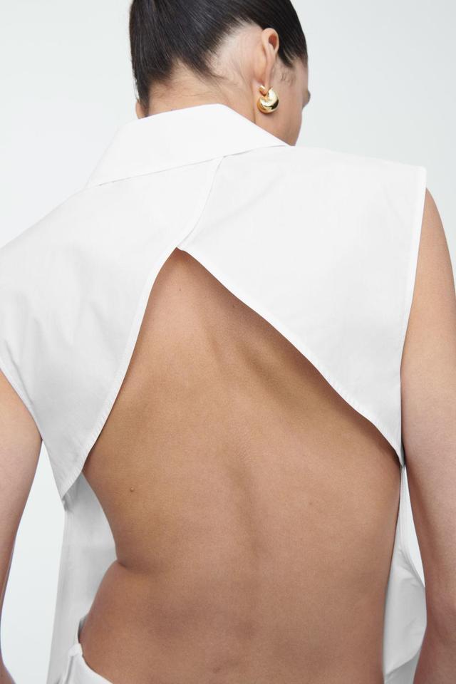 OPEN-BACK SLEEVELESS SHIRT Product Image