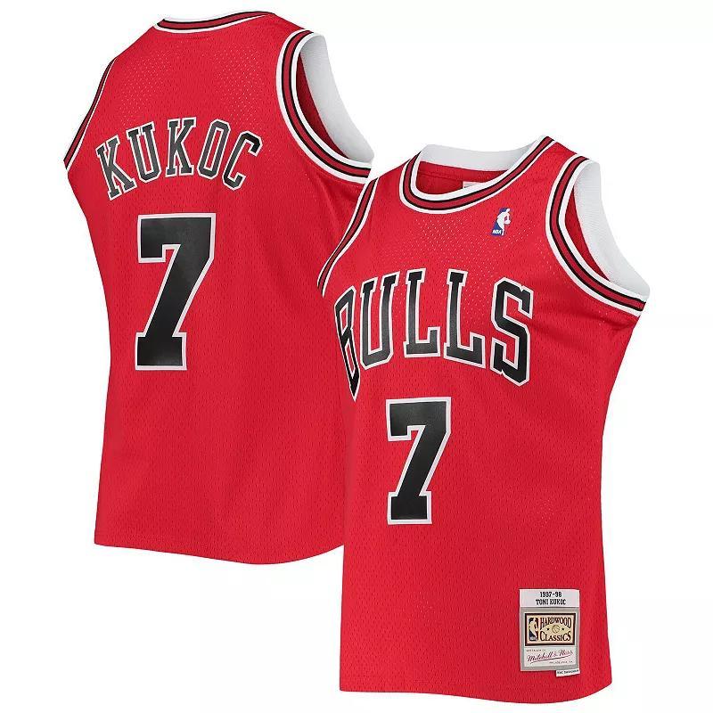 Mens Mitchell & Ness Toni Kukoc Chicago Bulls 1997/98 Hardwood Classics Swingman Jersey Product Image