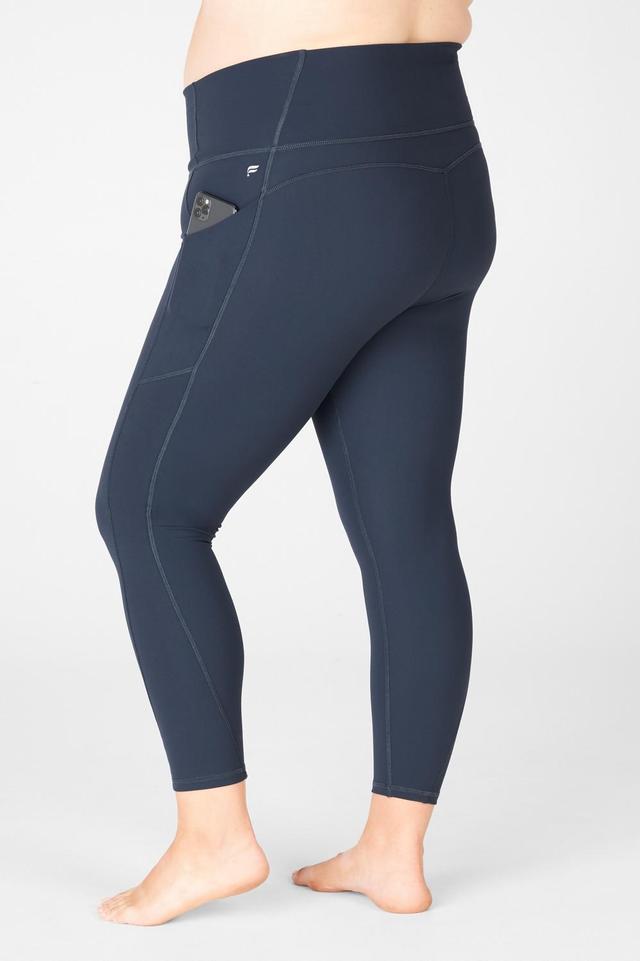 Fabletics Oasis High-Waisted 7/8 Legging Womens blue plus Size 4X Product Image