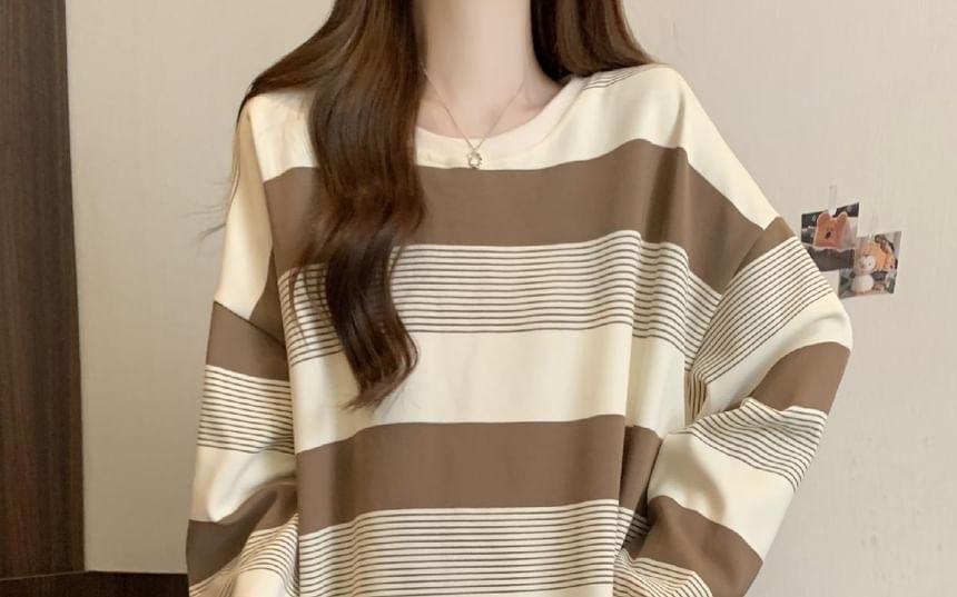 Crewneck Striped Sweater Product Image