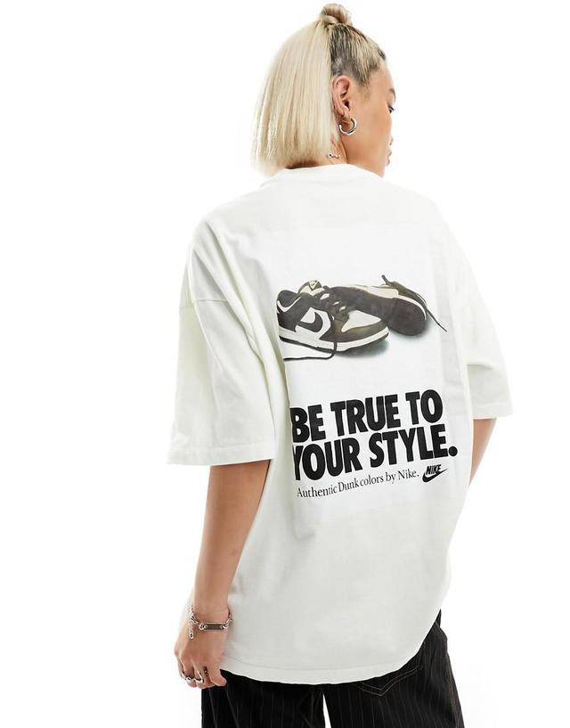 Nike Essentials oversized Dunk back print t-shirt Product Image