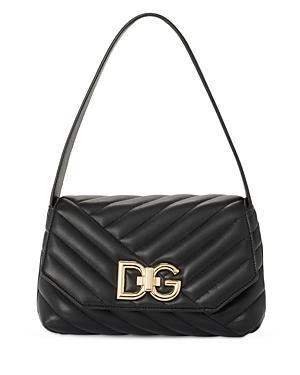 Dolce & Gabbana Lop DG Logo Quilted Leather Shoulder Bag Product Image