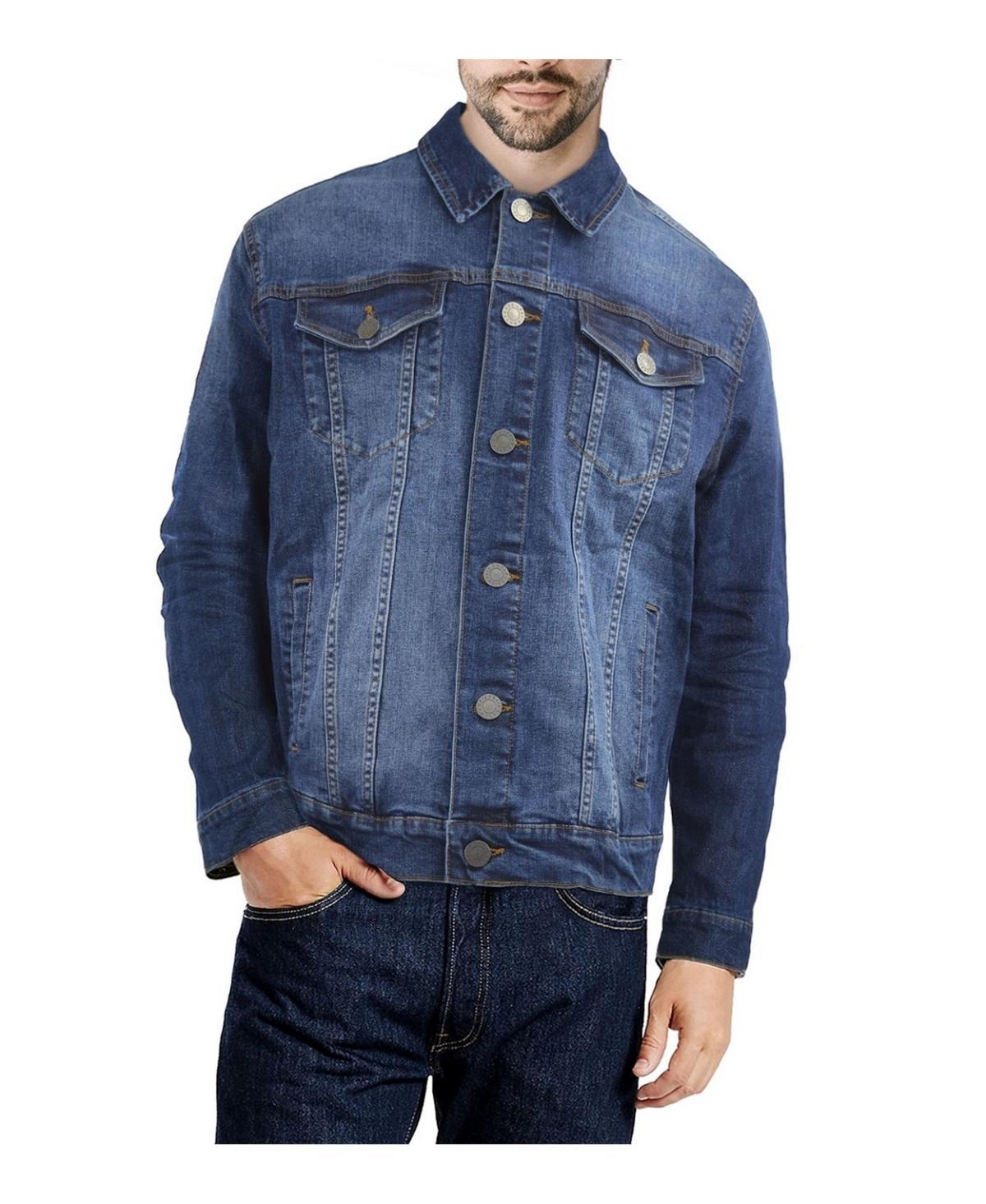 X-Ray Mens Slim Washed Denim Jacket Product Image