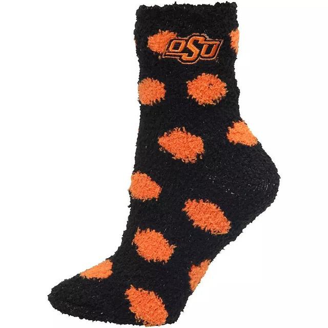 Womens ZooZatz Oklahoma State Cowboys Plush Dot Socks Product Image