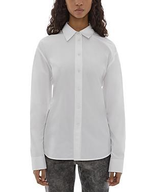 Helmut Lang Belted Cotton Poplin Shirt Product Image