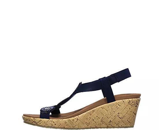 Skechers Womens Beverlee Date Glam Wedge Sandal Product Image