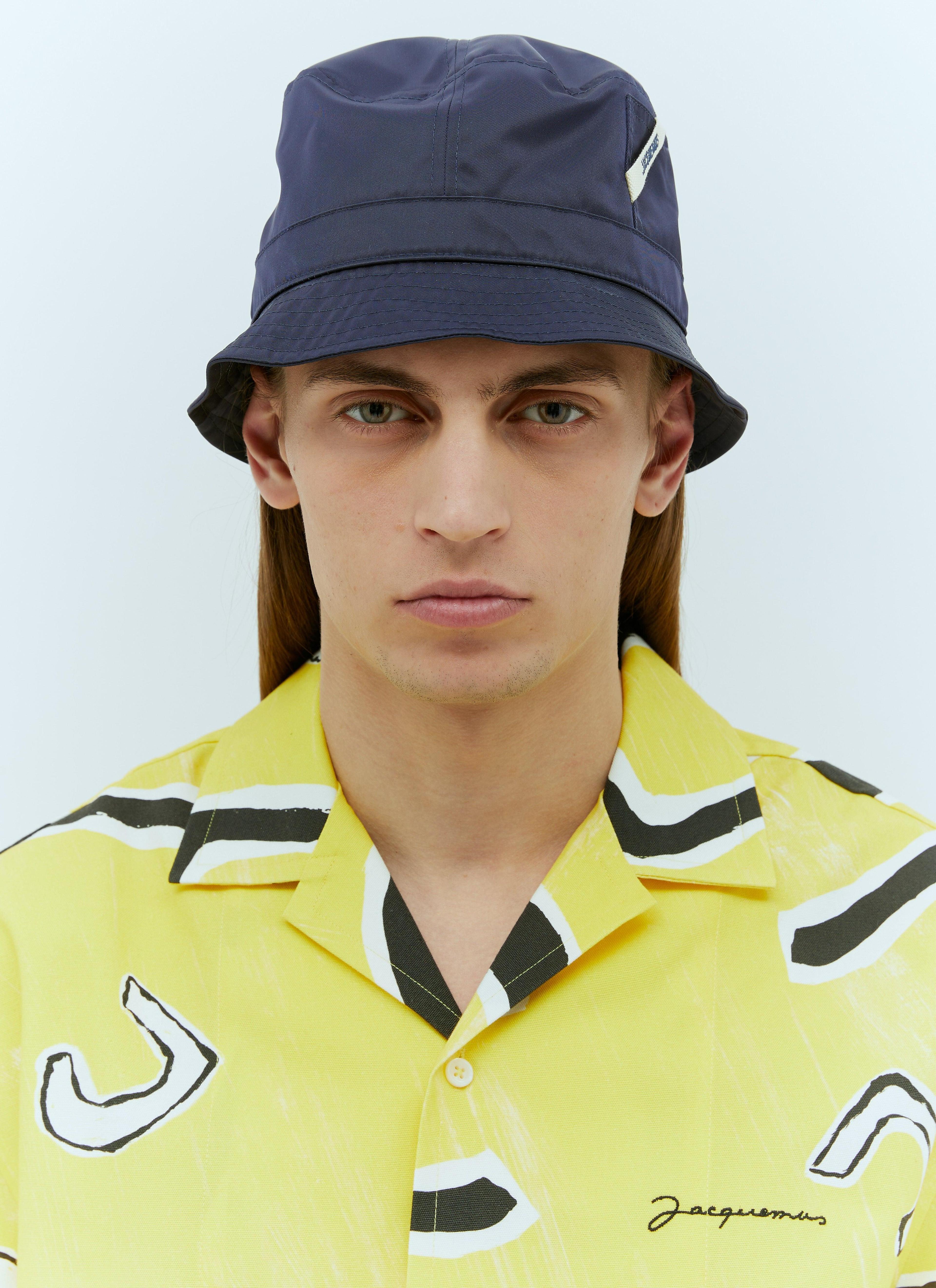 JACQUEMUS Le Bob Ovalie Bucket Hat In Navy Product Image