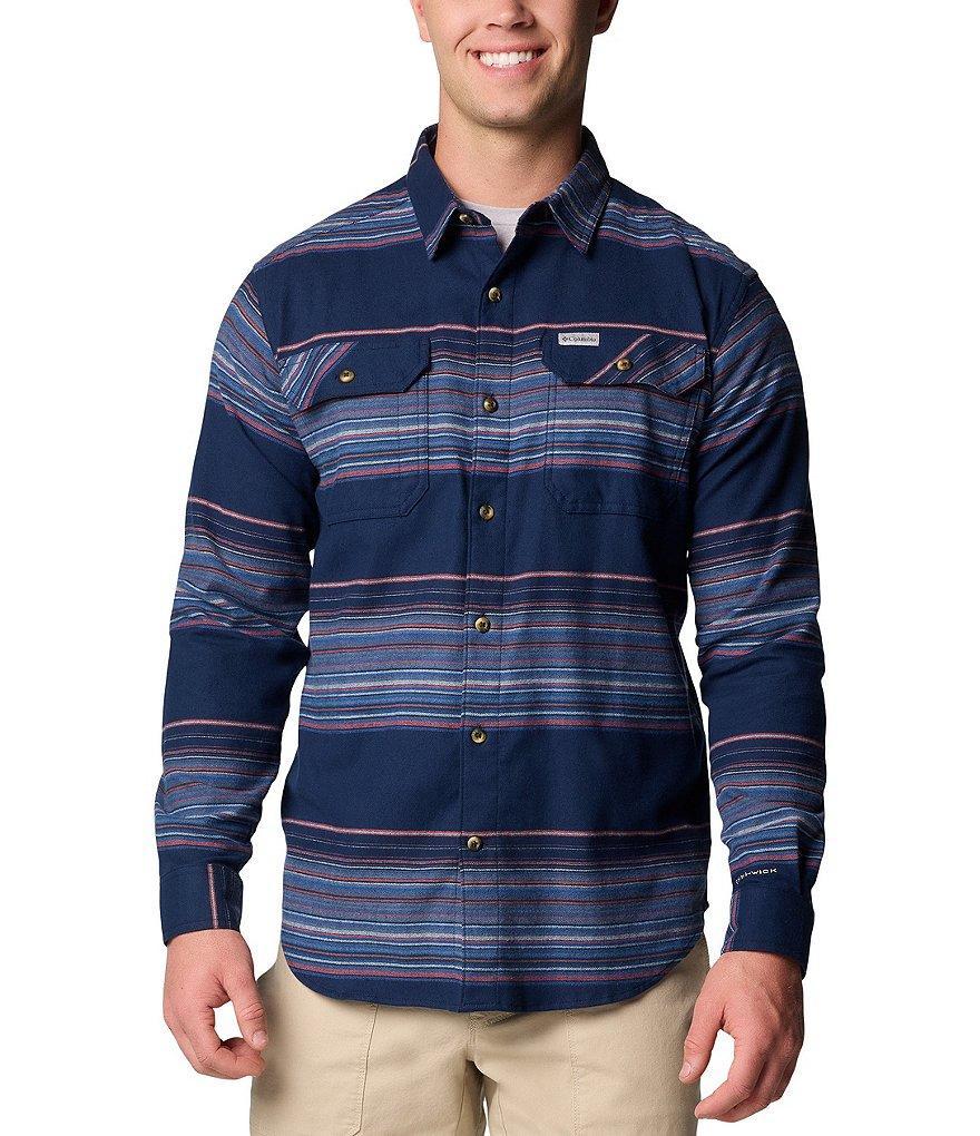 Columbia Flare Gun Stretch Flannel Long Sleeve Shadow Plaid Woven Shirt Product Image