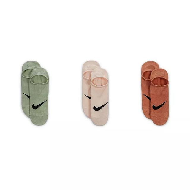 Womens Nike 3-Pack Everyday Plus Lightweight Training Footie Socks Product Image