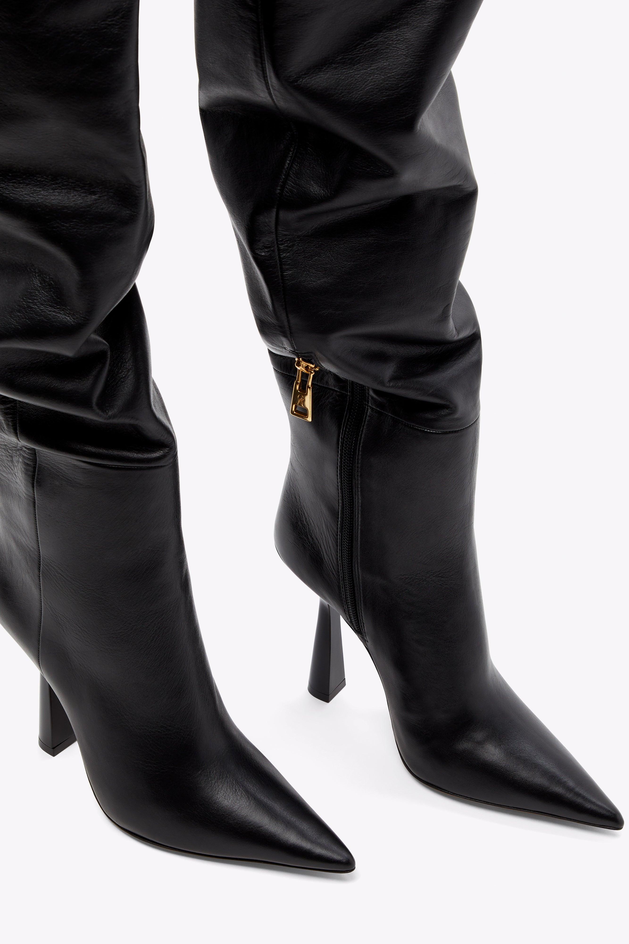 OVER THE KNEE BOOT | BLACK001 Product Image