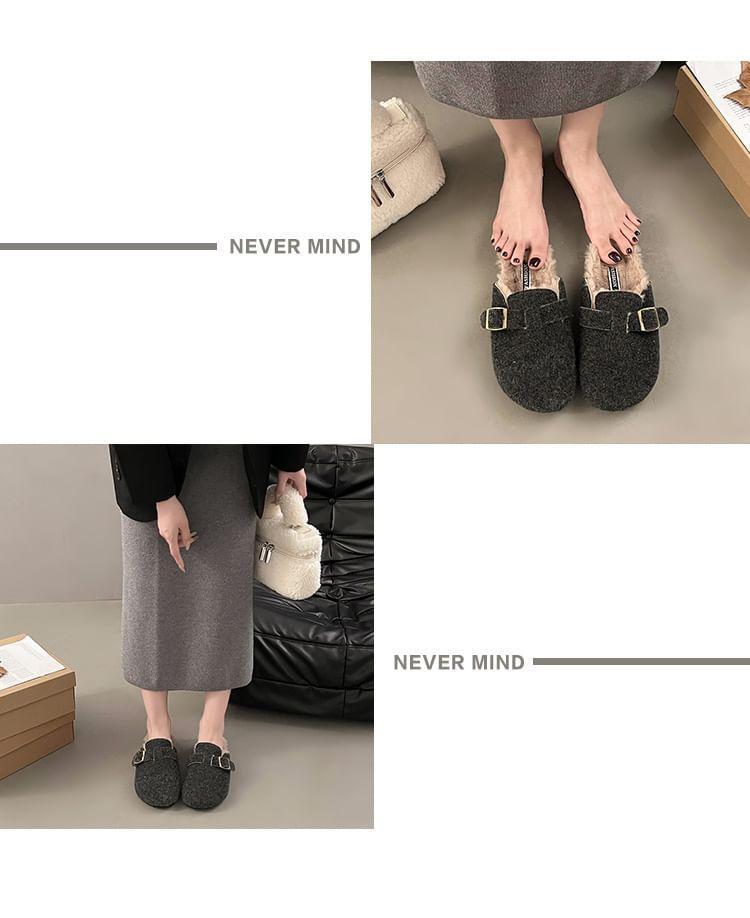 Buckled Platform Mules Product Image