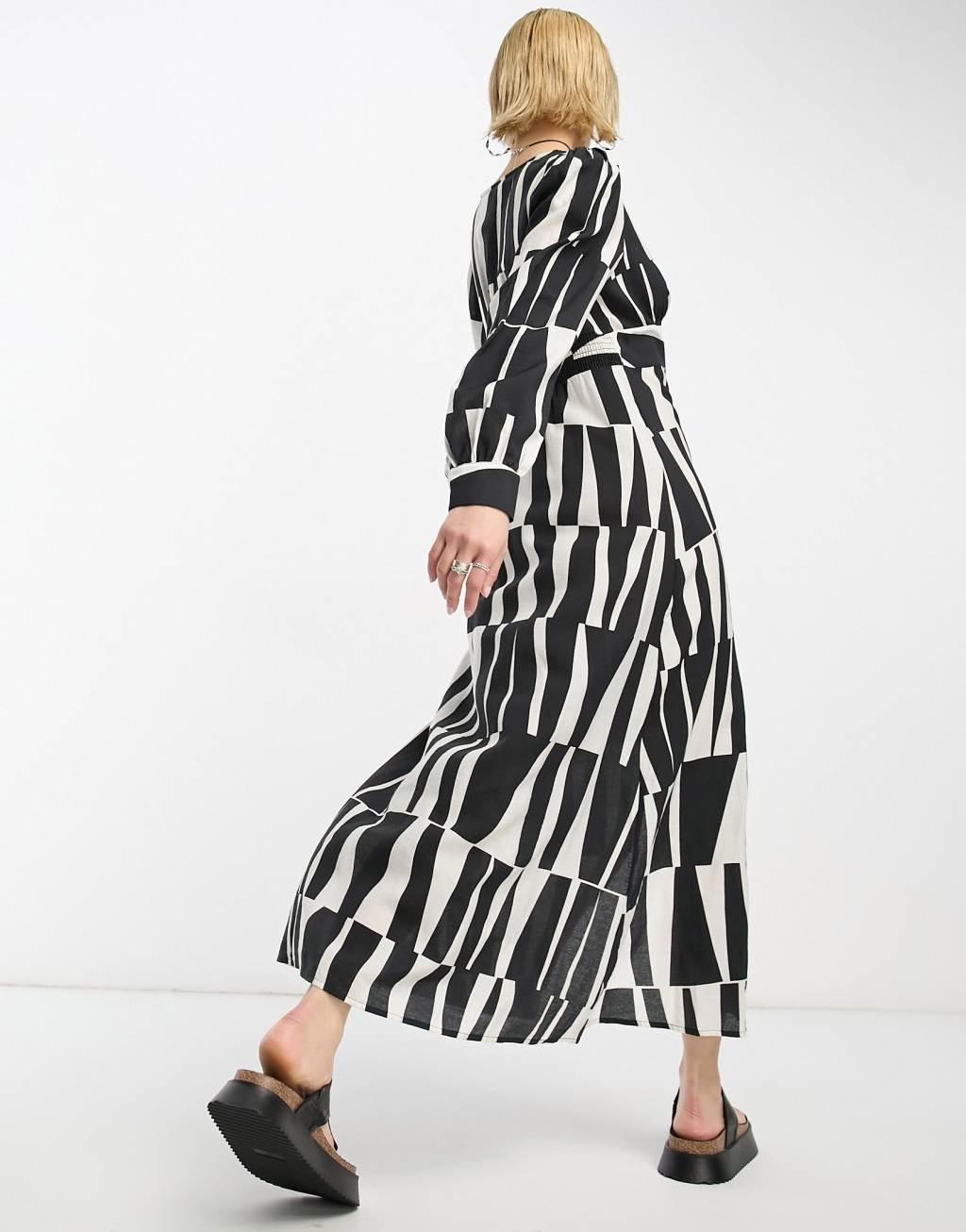 Object button up midi dress Product Image