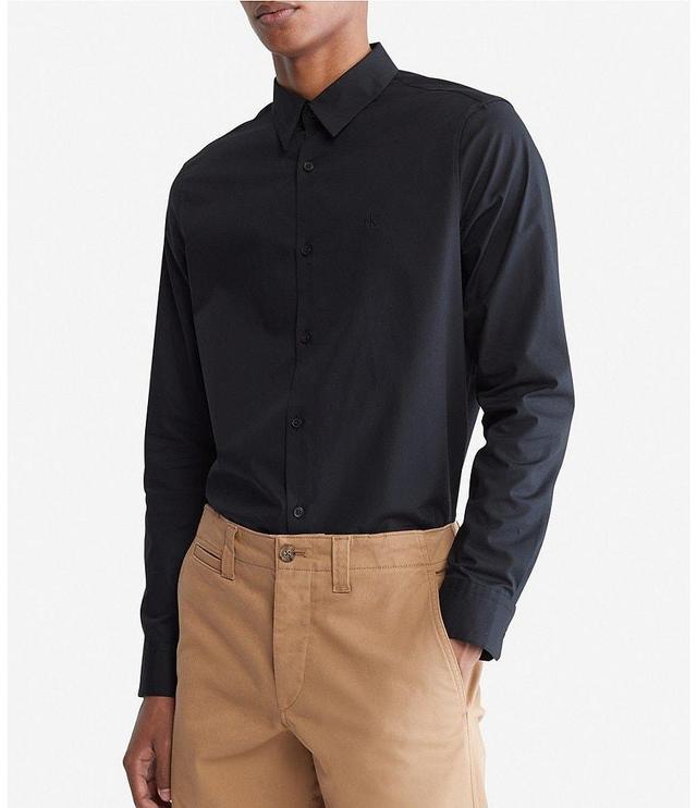 Calvin Klein Long-Sleeve Woven Shirt Product Image