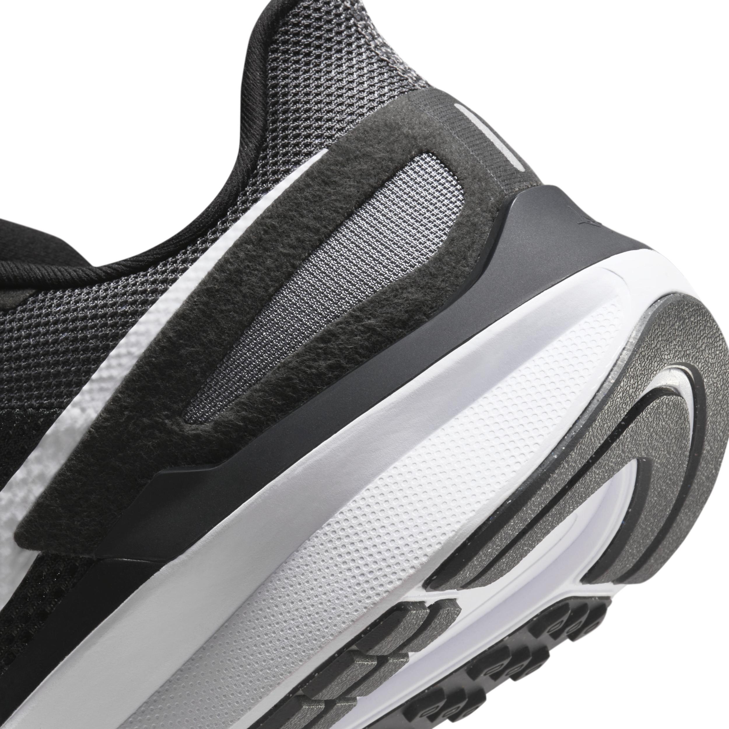 Nike Mens Nike Air Zoom Structure 25 Wide - Mens Running Shoes Black/White/Iron Grey Product Image