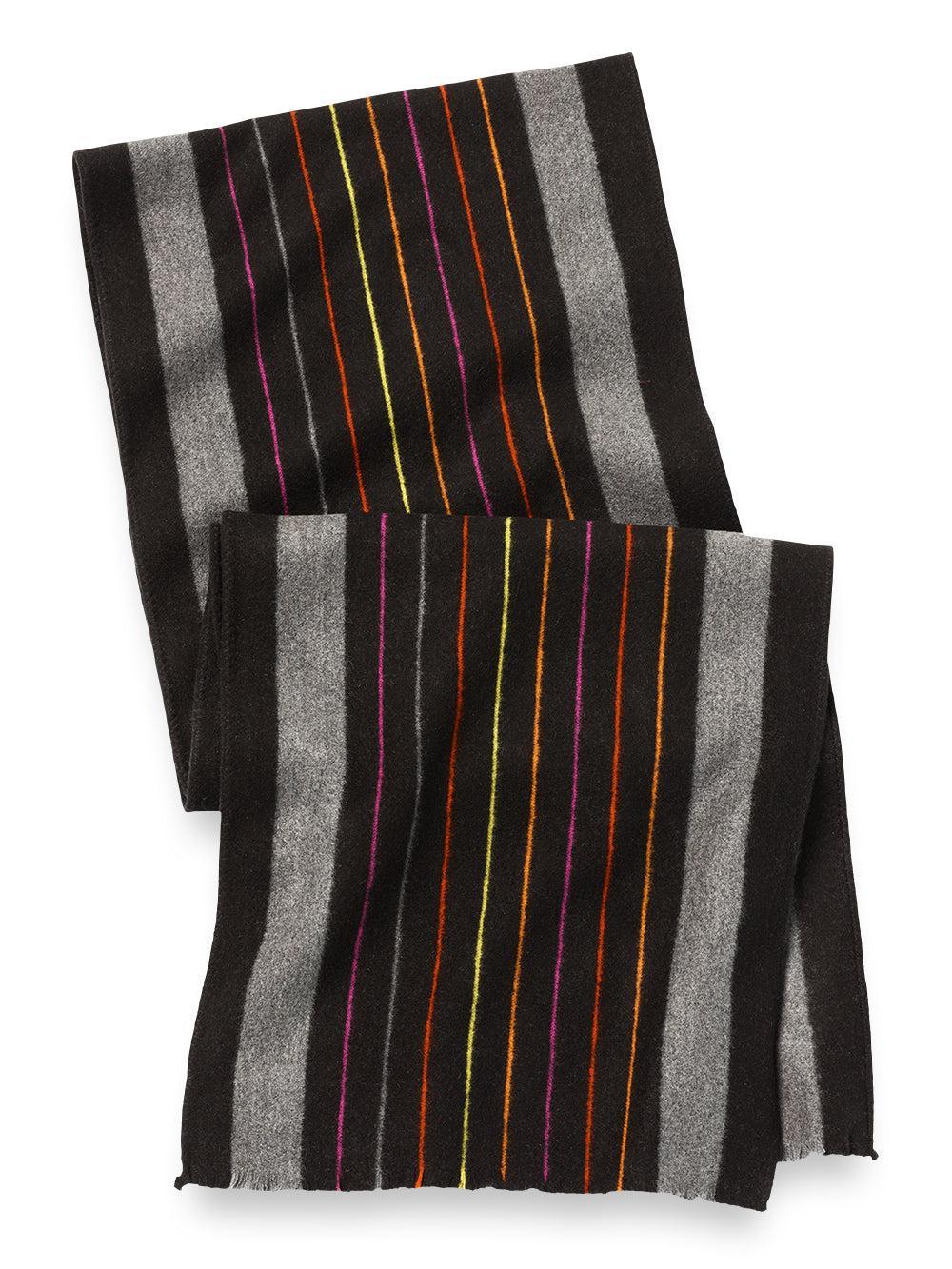 Stripe Brushed Silk Scarf Product Image