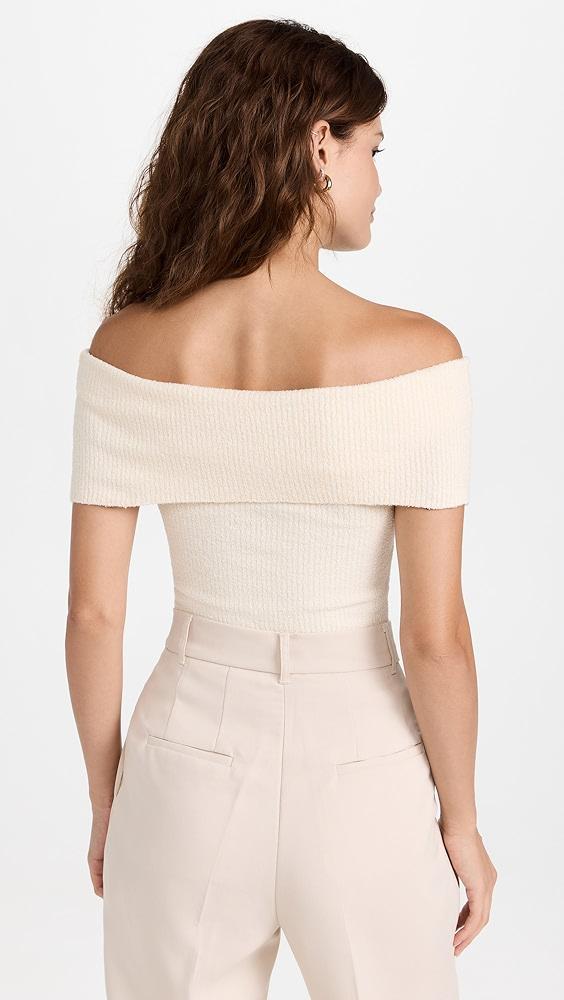 Pixie Market Popcorn Knit Off Shoulder Top | Shopbop Product Image