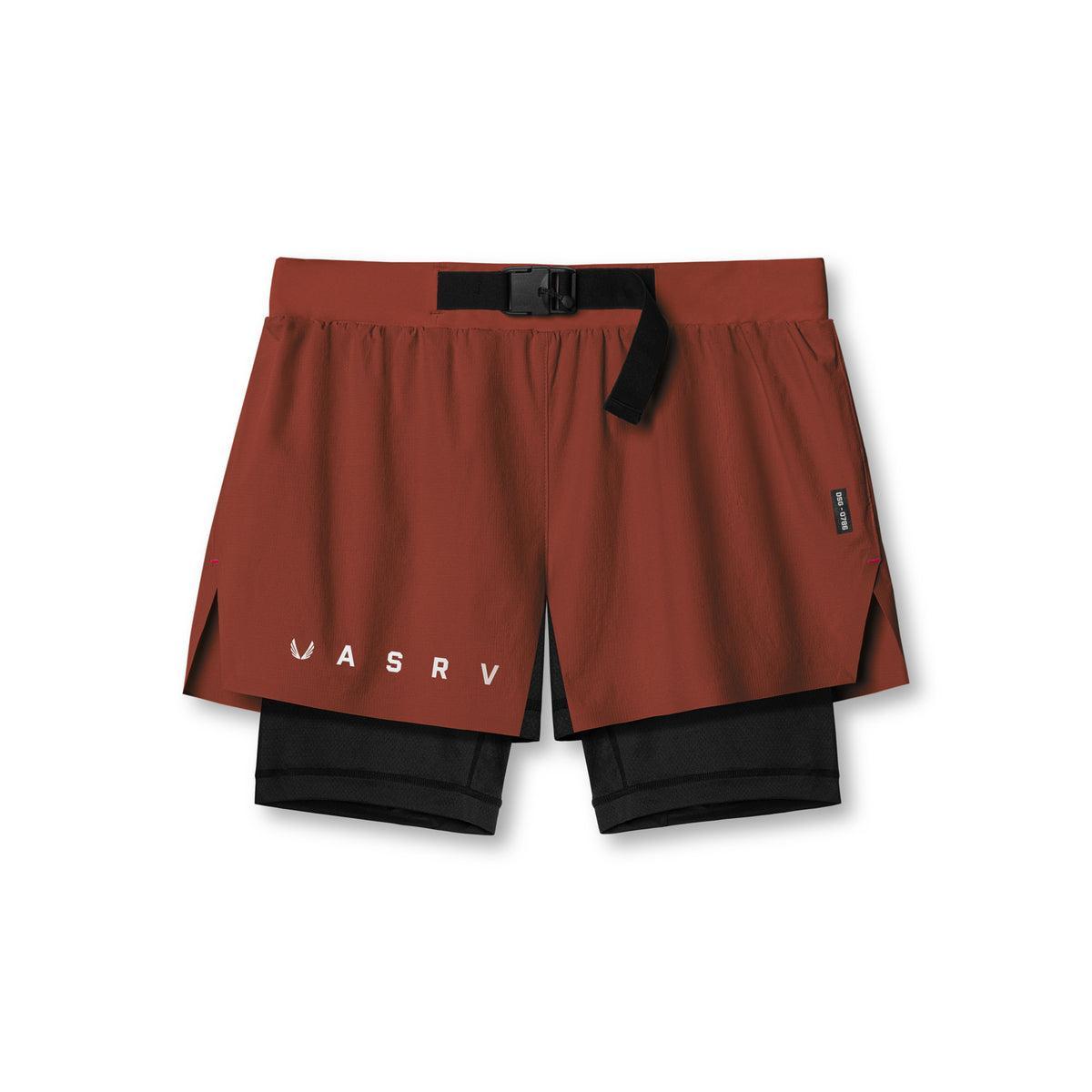 0786. Ripstop 3" Belt Pack Short   - Brick/Black Product Image