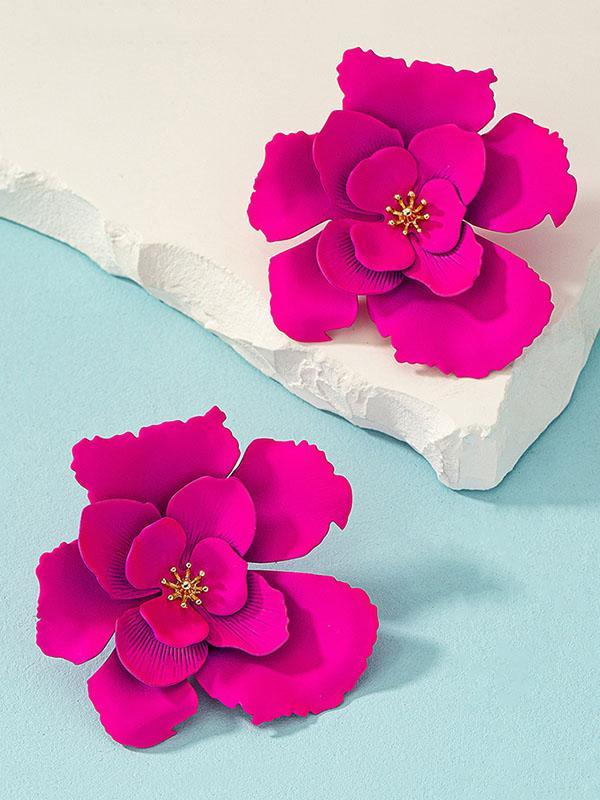 Flower Shape Earrings Accessories Product Image