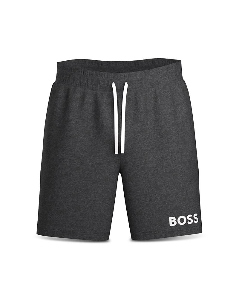 Boss Ease Cotton Logo Print Shorts Regular Fit Product Image