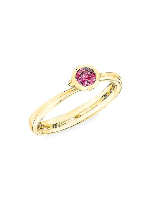 Womens Bouton 18K Yellow Gold & Pink Spinel Ring Product Image