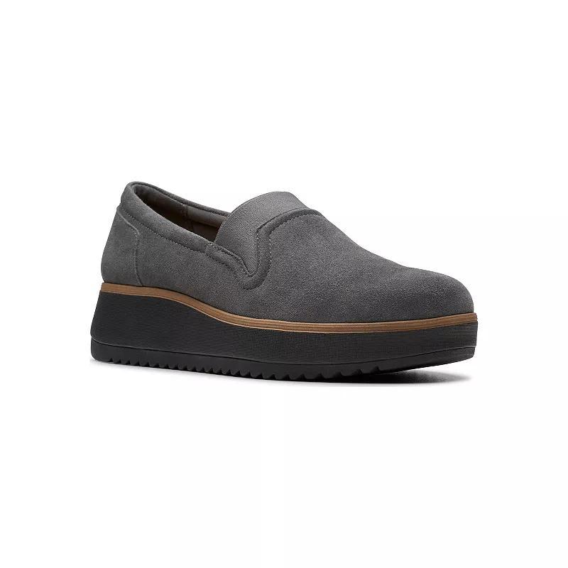 Clarks Zylah Sky Womens Suede Shoes Product Image