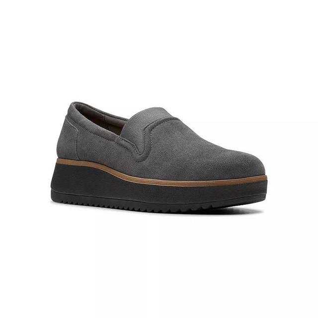 Clarks Zylah Sky Womens Suede Shoes Product Image