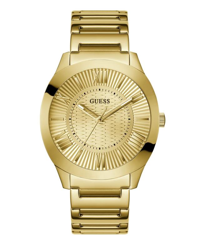 Guess Mens Analog Gold-Tone 100% Steel Watch 44mm - Gold-Tone Product Image