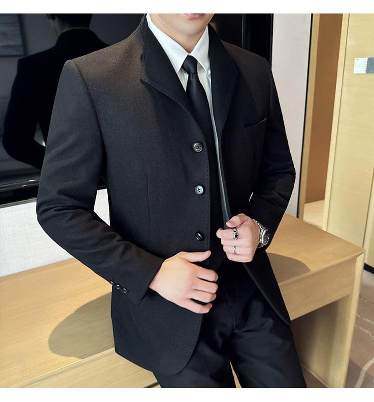 Plain Single-Breasted Jacket Product Image