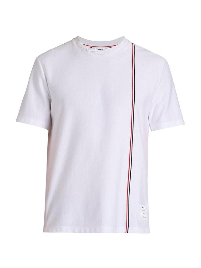 Mens Striped Cotton T-Shirt Product Image