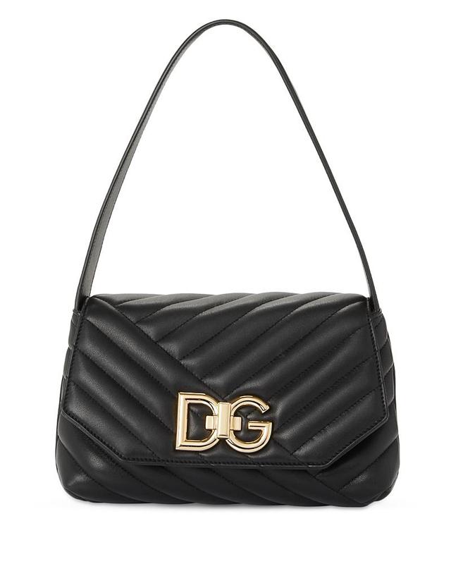 Dolce & Gabbana Lop DG Logo Quilted Leather Shoulder Bag Product Image