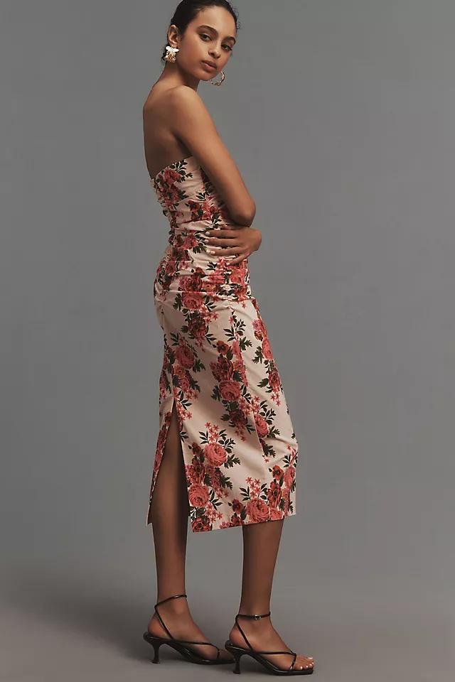 The Soleil Slim Strapless Ruched Dress Product Image