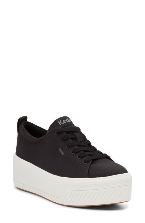 Keds Womens Skyler Canvas Lace-Up Platform Casual Sneakers from Finish Line Product Image