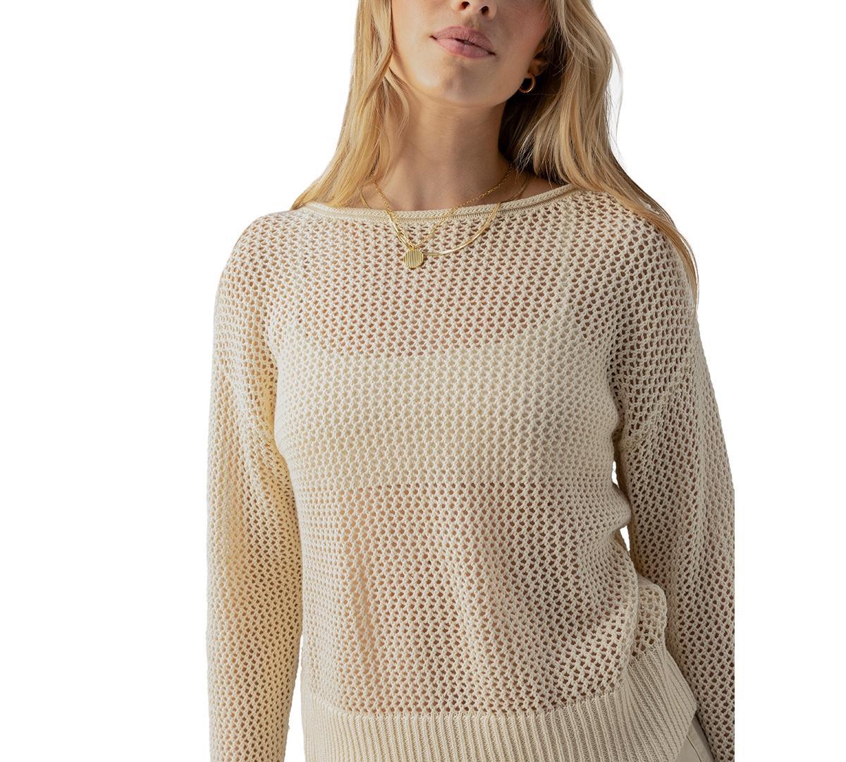 Sanctuary Open Knit Sweater Women's Clothing Product Image